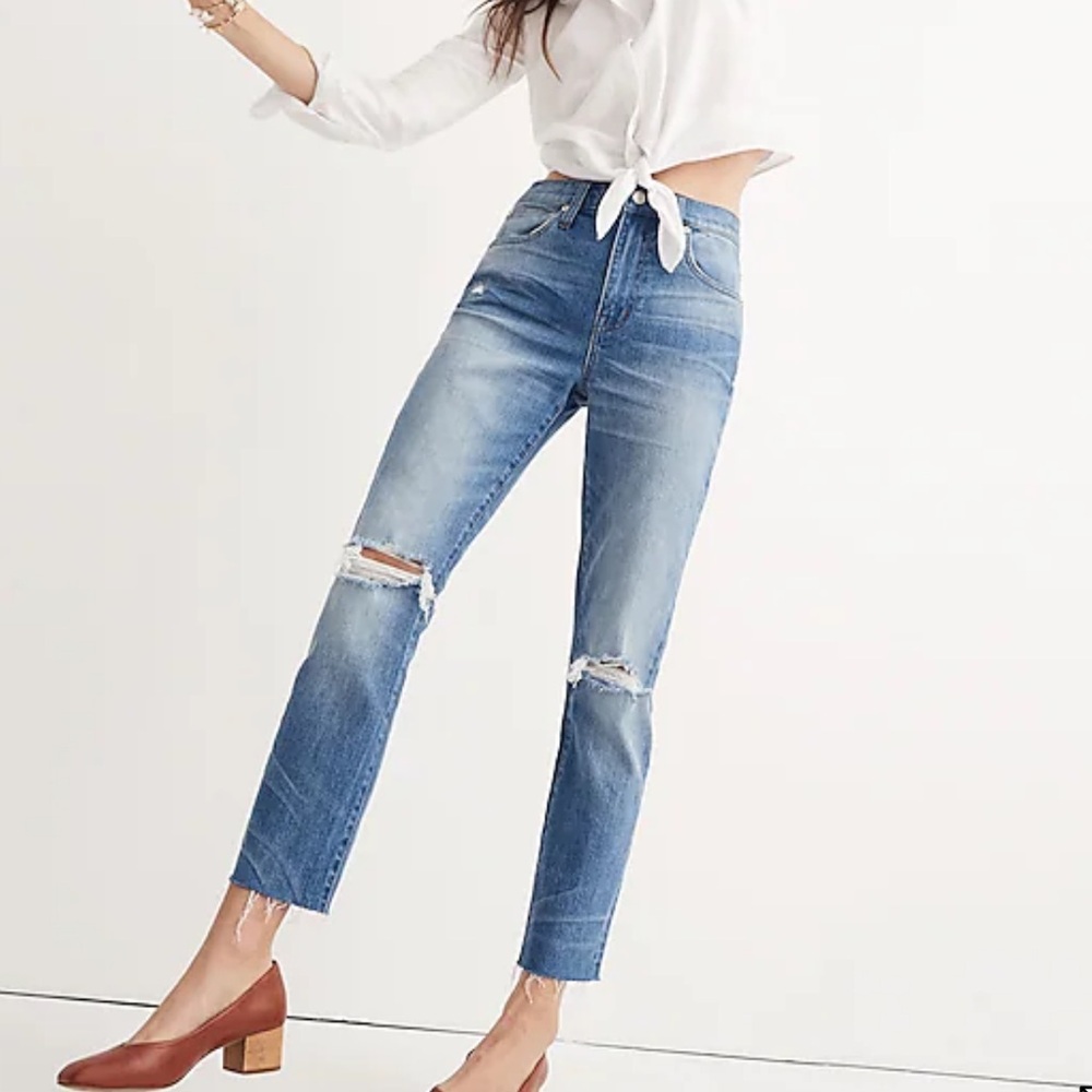 Madewell High-Rise Slim Crop Boyjean